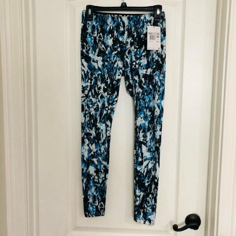 Nike Sportswear Womens Abstract Blue Black‎ Leggings DV9677-684 Small NWT